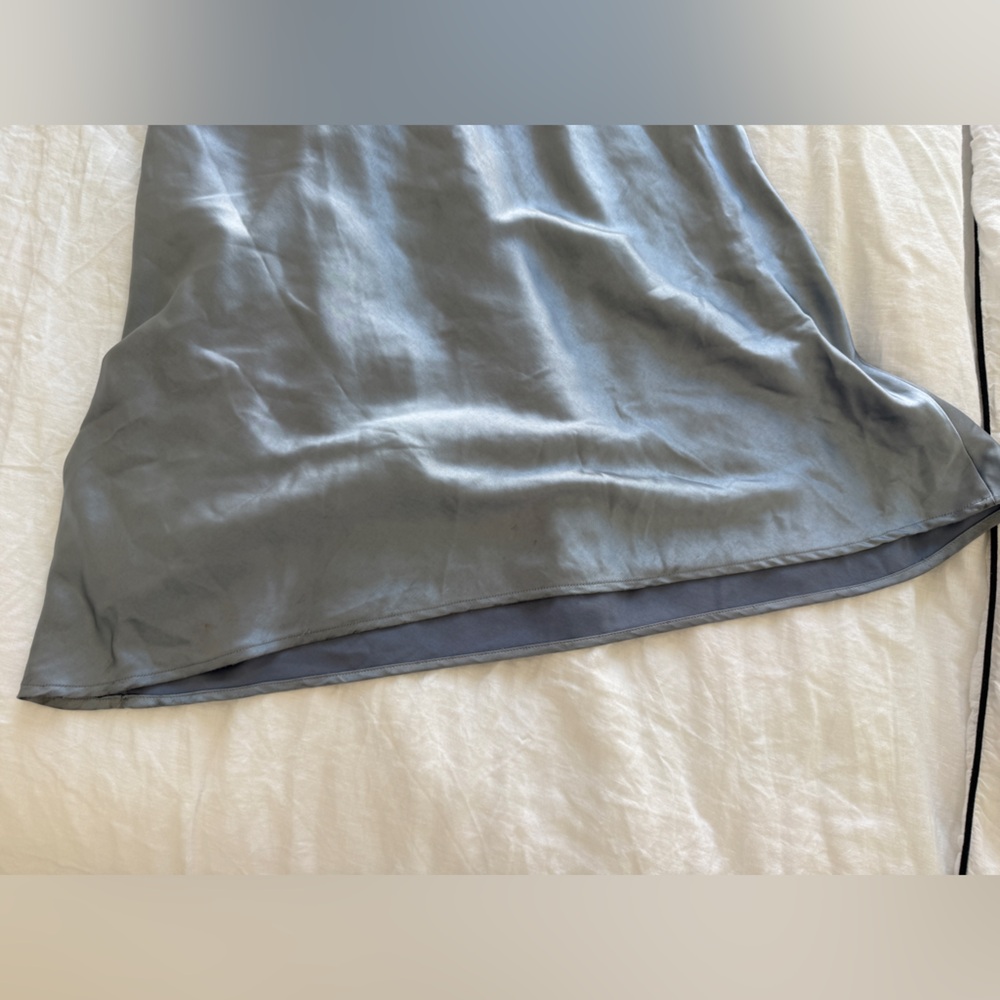 Meshki Blue Strapless Gown for Weddings with Matching Tie (optional) - Picture 11 of 11